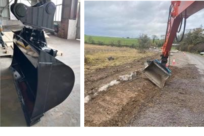 Tilting bucket